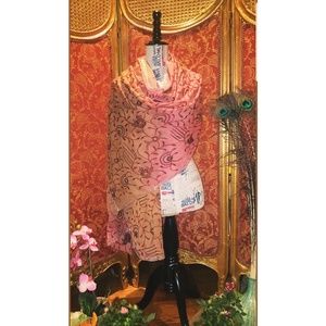 Rose & tan dupatta 💕